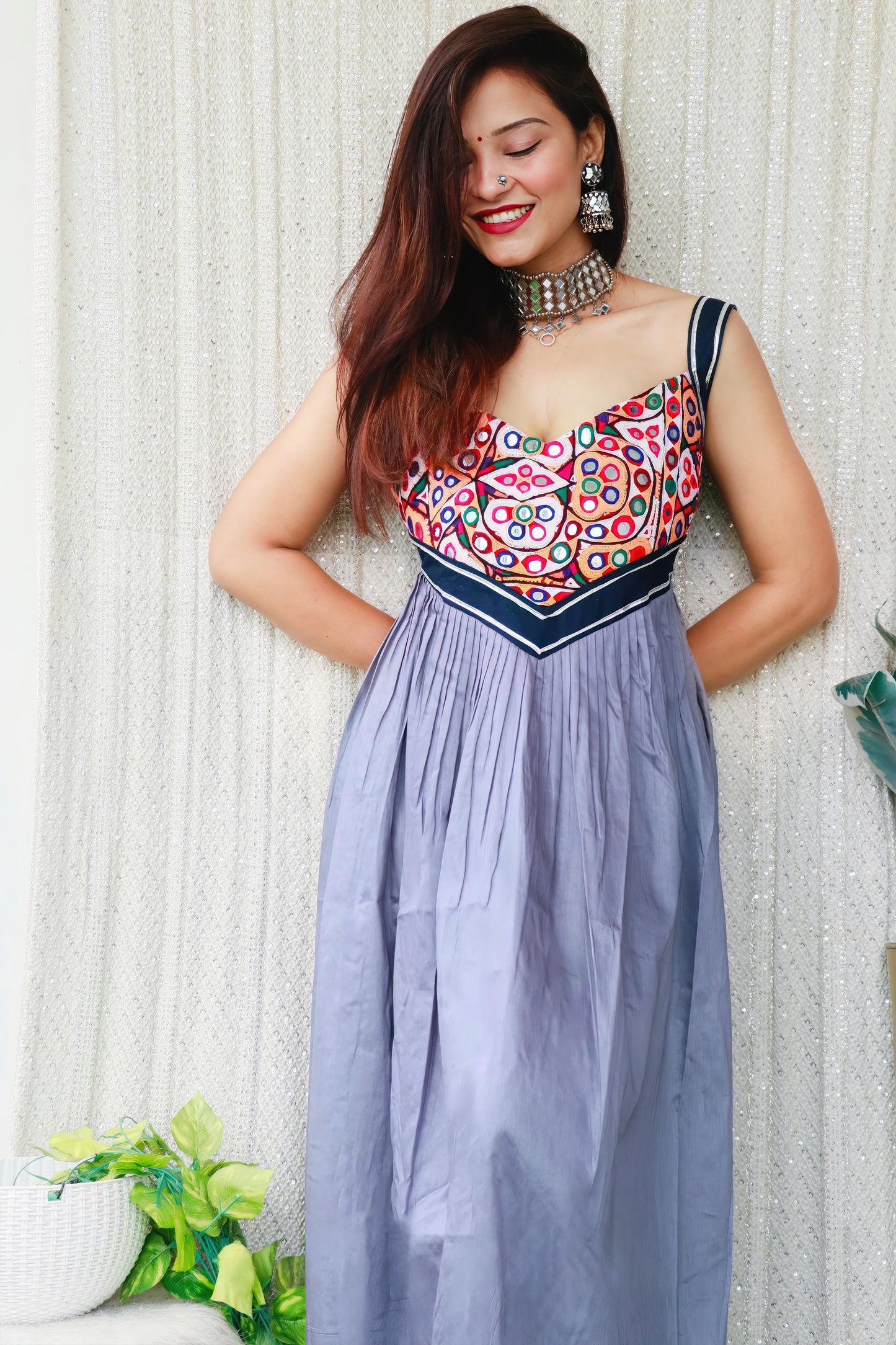 MYRA KUTCHI HAND WORK DRESS - StudioAnaykaa