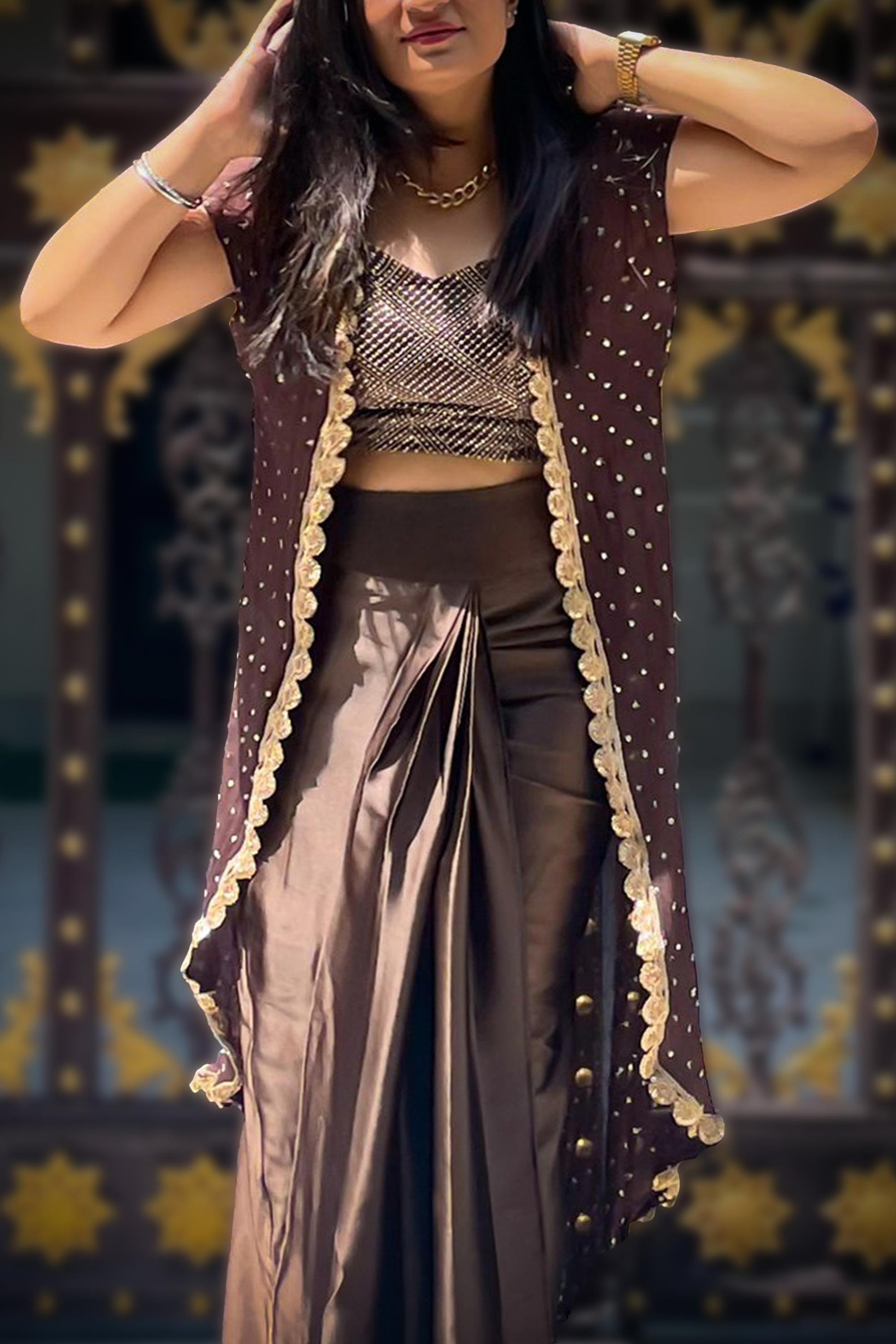 GINGER 3 PIECE ETHNIC INDO WESTERN - StudioAnaykaa