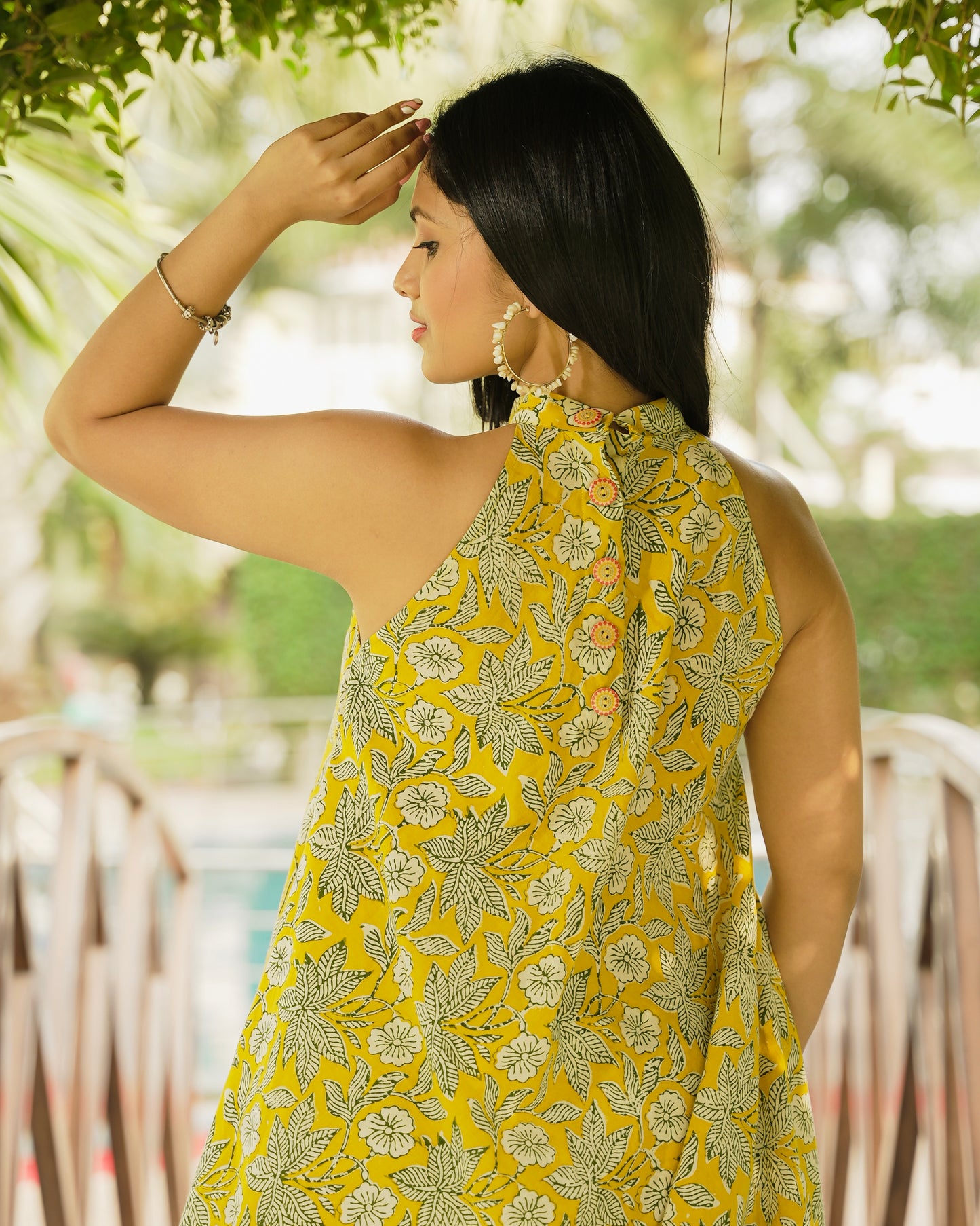 SUNSHINE HANDBLOCK COTTON KURTA SET - StudioAnaykaa