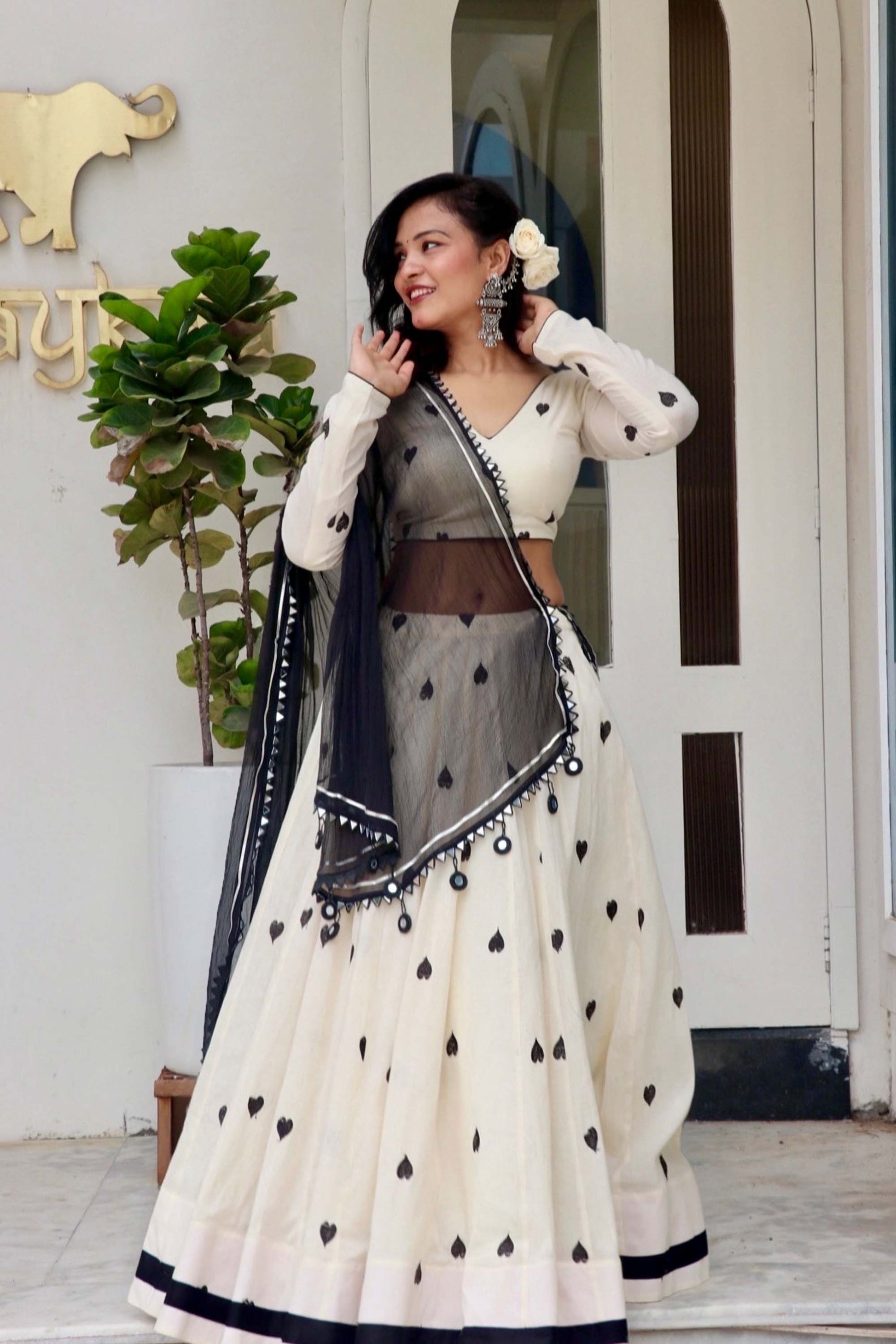 AMAIRA MONOCHROME NAVRATRI SPECIAL CHANIYA CHOLI - StudioAnaykaa