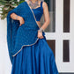 AVIRA TEAL BLUE NAVARATRI SPECIAL CHANIYA CHOLI - StudioAnaykaa