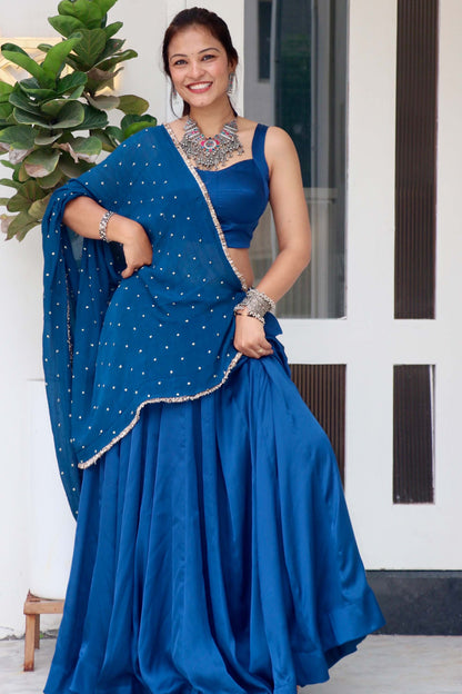 AVIRA TEAL BLUE NAVARATRI SPECIAL CHANIYA CHOLI - StudioAnaykaa