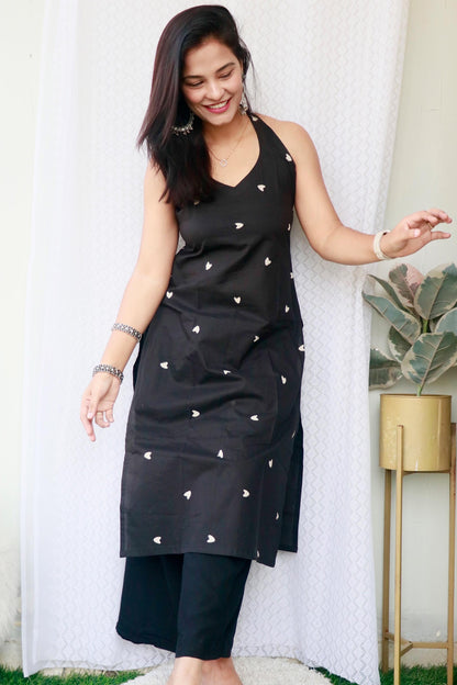 REENEE COTTON HAND BLOCK KURTA SET - StudioAnaykaa