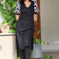 REYNA BLACK RAYON KURTA SET - StudioAnaykaa