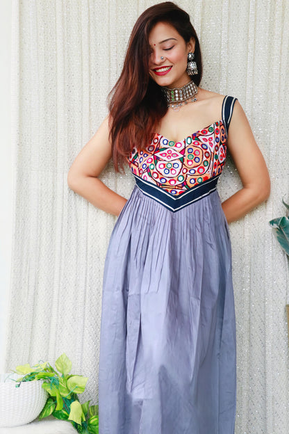 MYRA KUTCHI HAND WORK DRESS - StudioAnaykaa