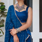 AVIRA TEAL BLUE NAVARATRI SPECIAL CHANIYA CHOLI - StudioAnaykaa
