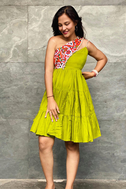 KYRA KUTCHI HANDWORK SHORT DRESS - StudioAnaykaa