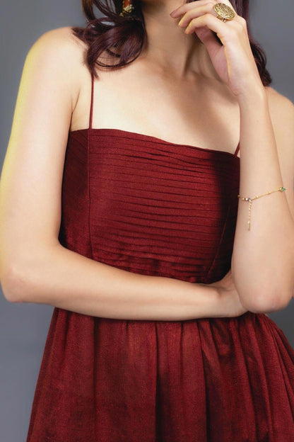 SCARLETTE LAYERED LONG DRESS - StudioAnaykaa