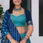PRISHA TEAL BLUE NAVARATRI SPECIAL CHANIYA CHOLI - StudioAnaykaa