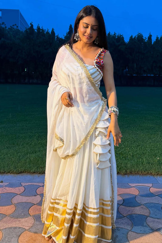 KAIRA WHITE NAVARATRI SPECIAL CHANIYA CHOLI - StudioAnaykaa
