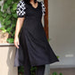 REYNA BLACK RAYON KURTA SET - StudioAnaykaa
