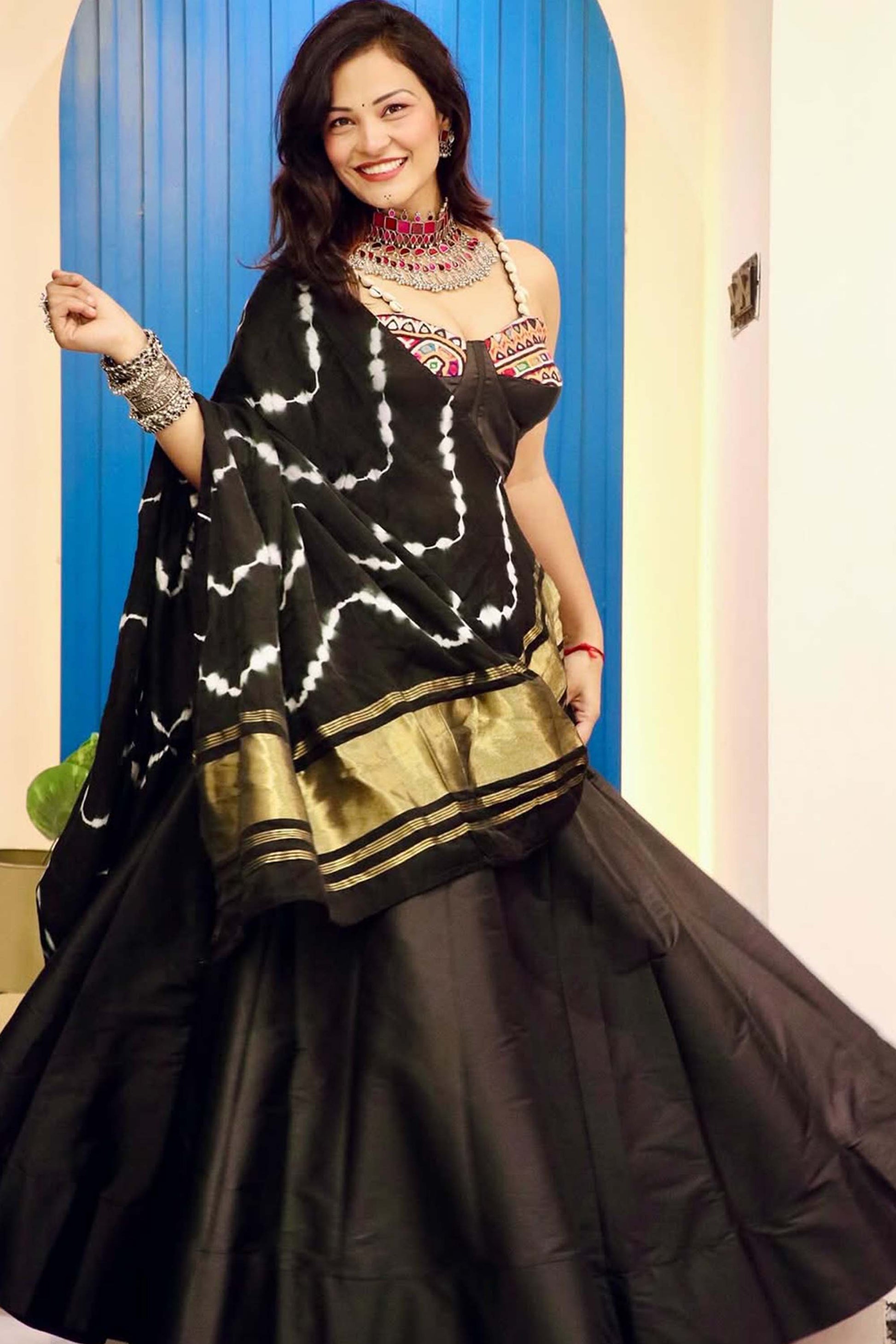 IVIRA BLACK KUTCHI HAND WORK NAVARATRI SPECIAL CHANIYA CHOLI - StudioAnaykaa