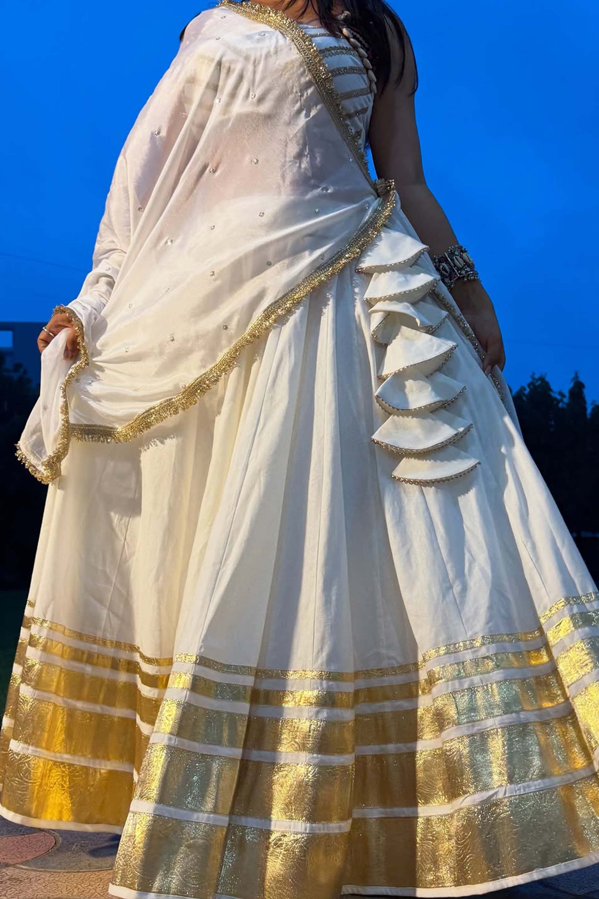 KAIRA WHITE NAVARATRI SPECIAL CHANIYA CHOLI - StudioAnaykaa