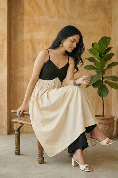 RHEA MONOCHROME COTTON KURTA SET