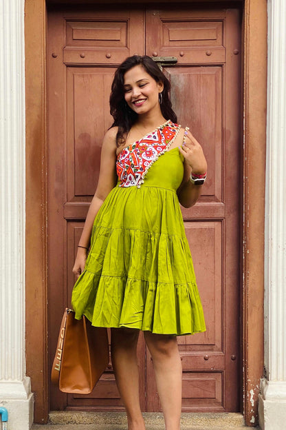 KYRA KUTCHI HANDWORK SHORT DRESS - StudioAnaykaa