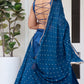 AVIRA TEAL BLUE NAVARATRI SPECIAL CHANIYA CHOLI - StudioAnaykaa
