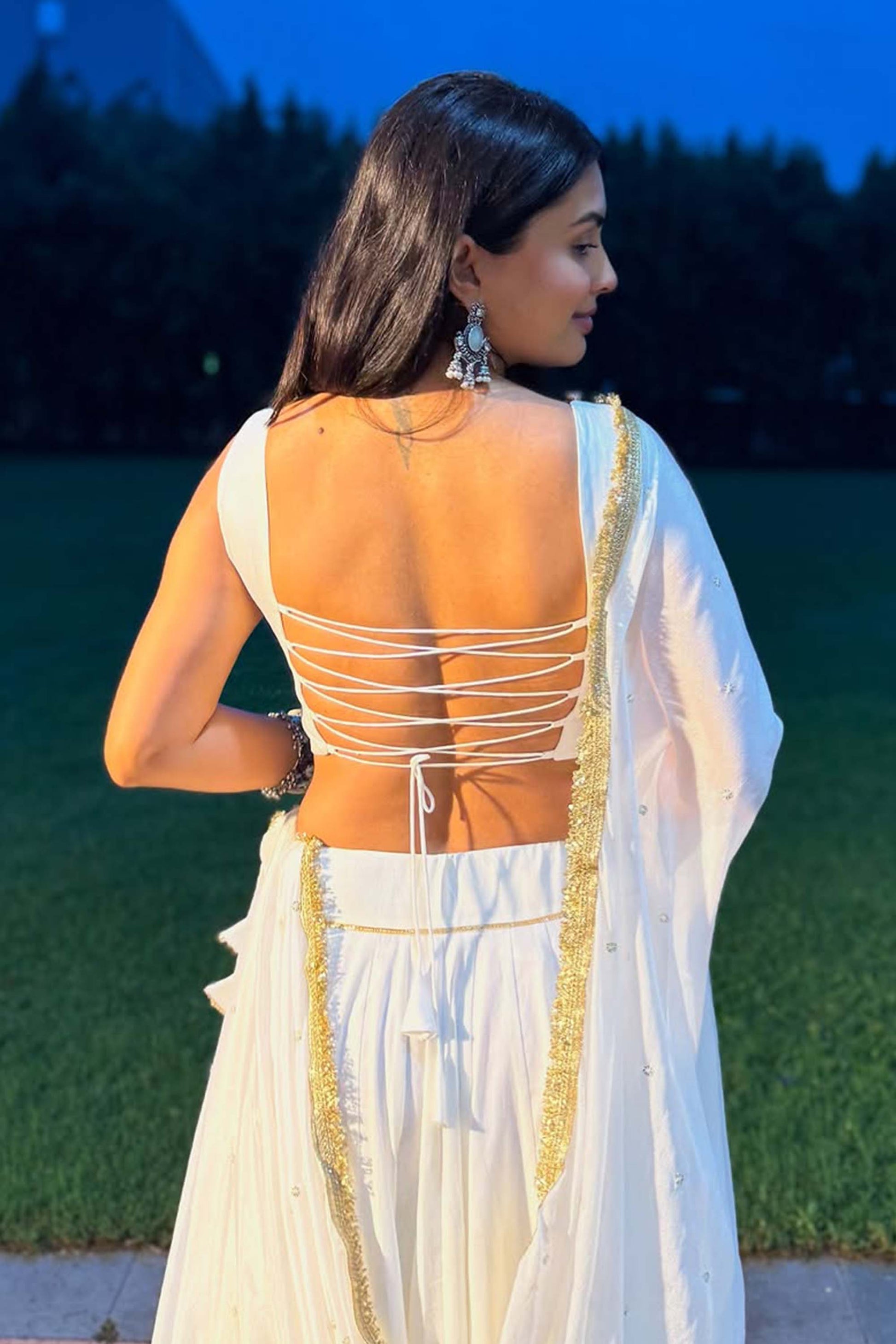 KAIRA WHITE NAVARATRI SPECIAL CHANIYA CHOLI - StudioAnaykaa