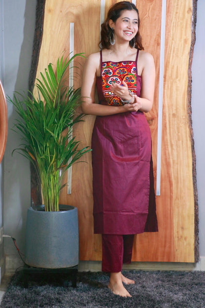 MIRAI KUTCHI HAND WORK KURTA SET - StudioAnaykaa