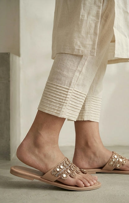 ASHEN OFFWHITE COTTON KURTA SET Pants anaykaa