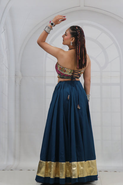 Back view of Mohini handwork chaniya choli