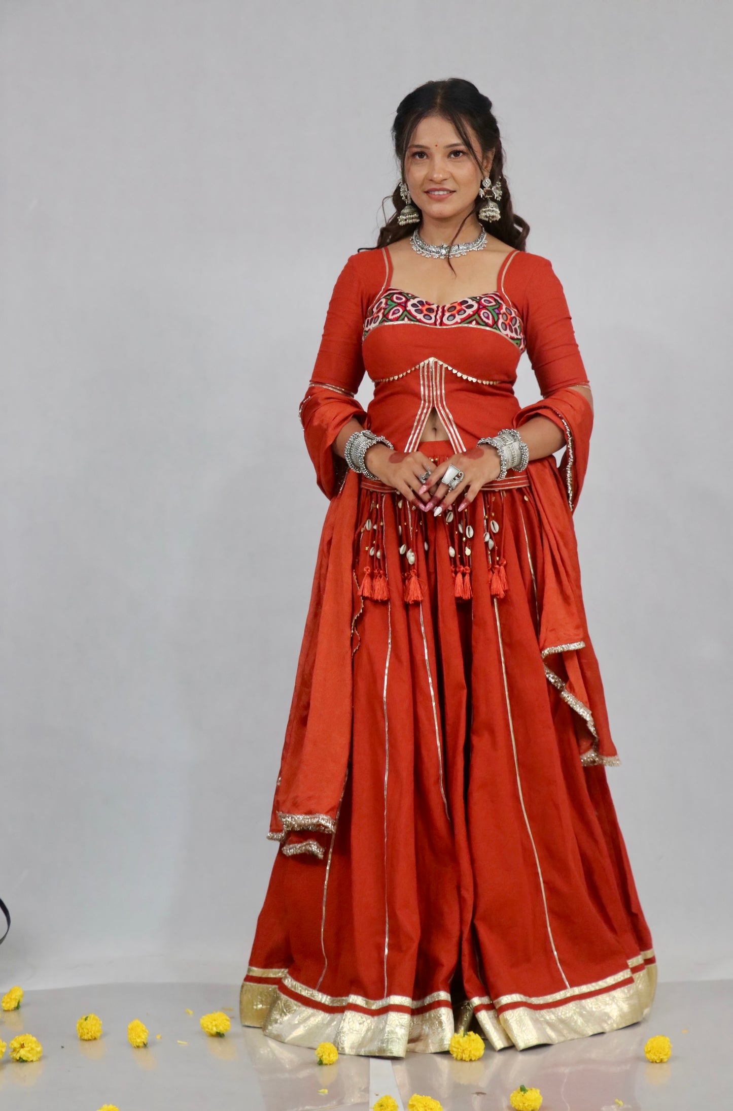 Cotton Gujarati chaniya choli for Navratri and Garba