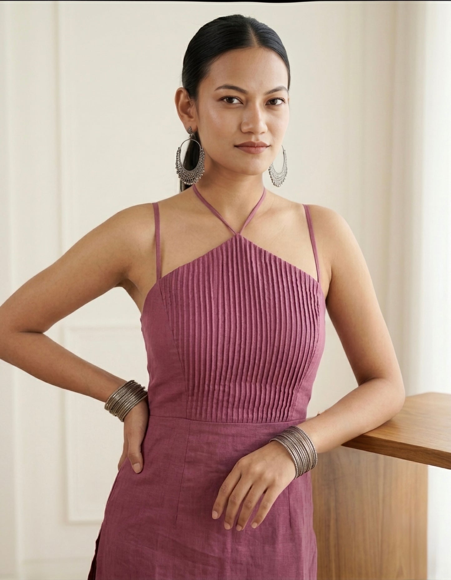 ANAYA LILAC COTTON KURTA SET - StudioAnaykaa