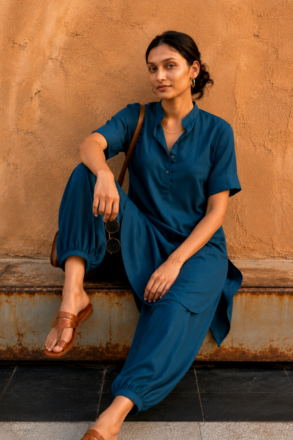 RISHA COTTON KURTA SET