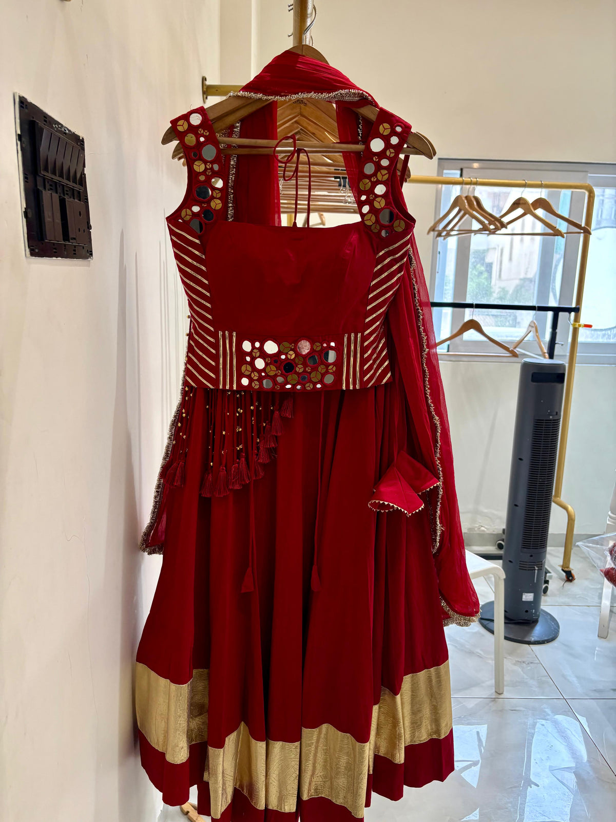 Ruhani Cotton Mirror Handwork Chaniya Choli