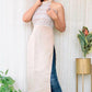 SANDY BEIGE JUTE COTTON KURTA - StudioAnaykaa