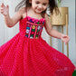 DELIGHT PINK GEORGETTE HAND WORK DRESS - StudioAnaykaa