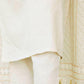 ASHEN OFFWHITE COTTON KURTA SET - StudioAnaykaa