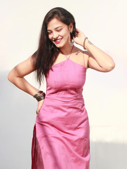 ANAYA LILAC COTTON KURTA SET - StudioAnaykaa