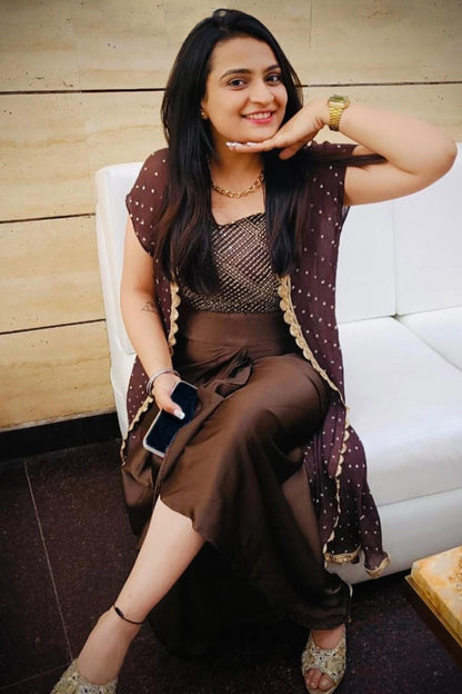 GINGER 3 PIECE ETHNIC INDO WESTERN - StudioAnaykaa