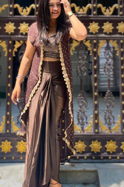 GINGER 3 PIECE ETHNIC INDO WESTERN - StudioAnaykaa