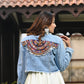 HAZEL BOHEMIAN DENIM JACKET - StudioAnaykaa