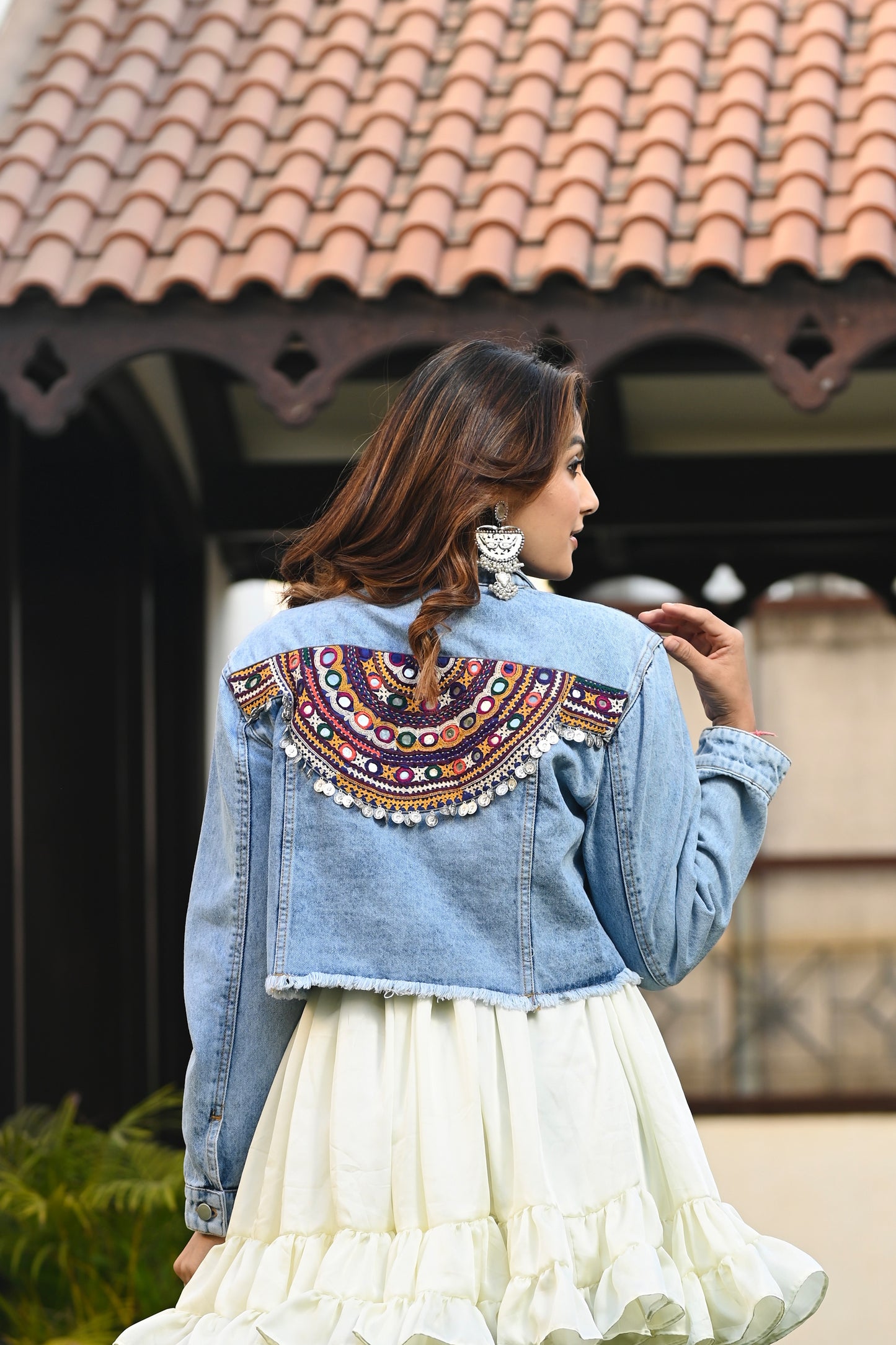 HAZEL BOHEMIAN DENIM JACKET - StudioAnaykaa