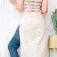 SANDY BEIGE JUTE COTTON KURTA - StudioAnaykaa