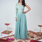 VRINDA BANARASI BROCADE JUMP SUIT - StudioAnaykaa