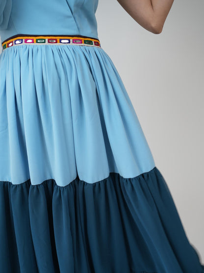 KIRA GEORGETTE HANDWORK DRESS - StudioAnaykaa