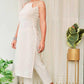 ASHEN OFFWHITE COTTON KURTA SET - StudioAnaykaa