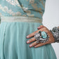 VRINDA BANARASI BROCADE JUMP SUIT - StudioAnaykaa
