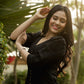 IRVI BLACK COTTON KURTA SET - StudioAnaykaa