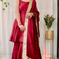 RUBY MAROON SHARARA SET - StudioAnaykaa