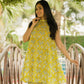 SUNSHINE HANDBLOCK COTTON KURTA SET - StudioAnaykaa