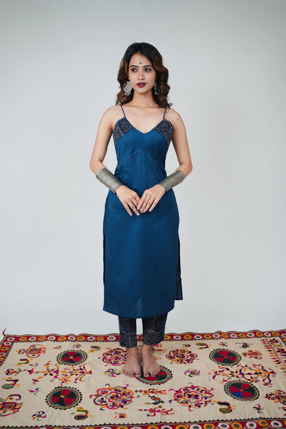 JIVA AJRAKH COTTON KURTA SET - StudioAnaykaa