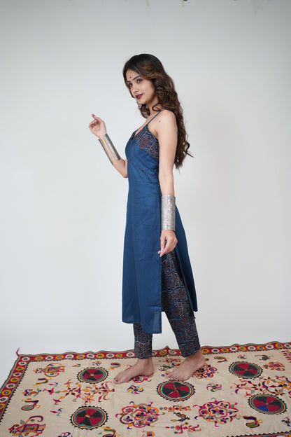 JIVA AJRAKH COTTON KURTA SET - StudioAnaykaa
